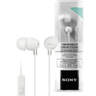Sony MDR-EX15AP 3.5mm Stereo Headphones – White